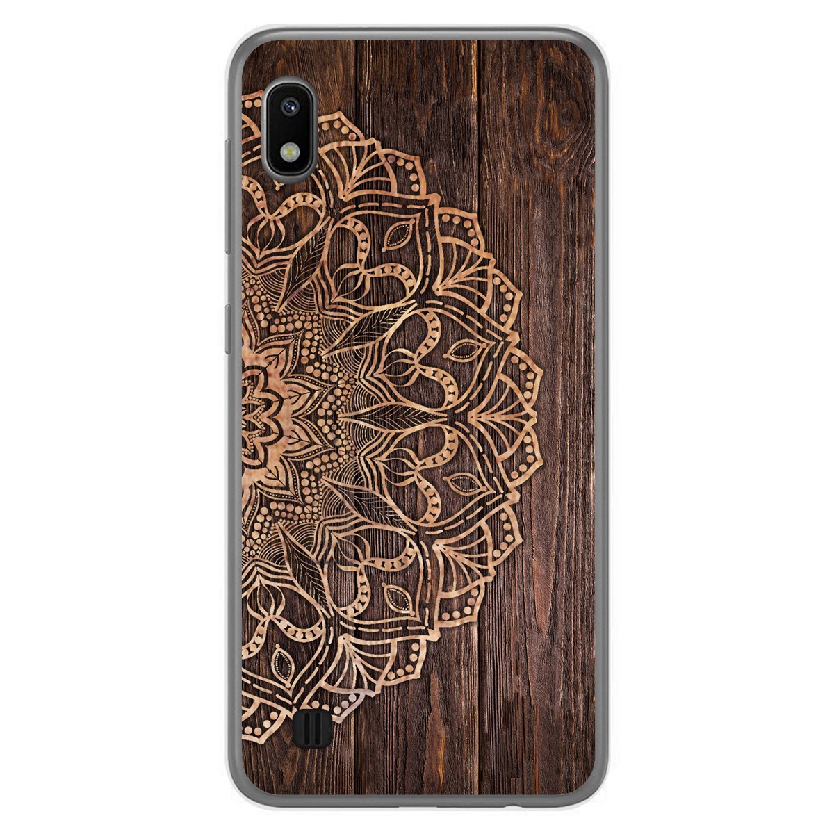 Funda Gel Tpu para Samsung Galaxy A10 diseño Madera 06 Dibujos