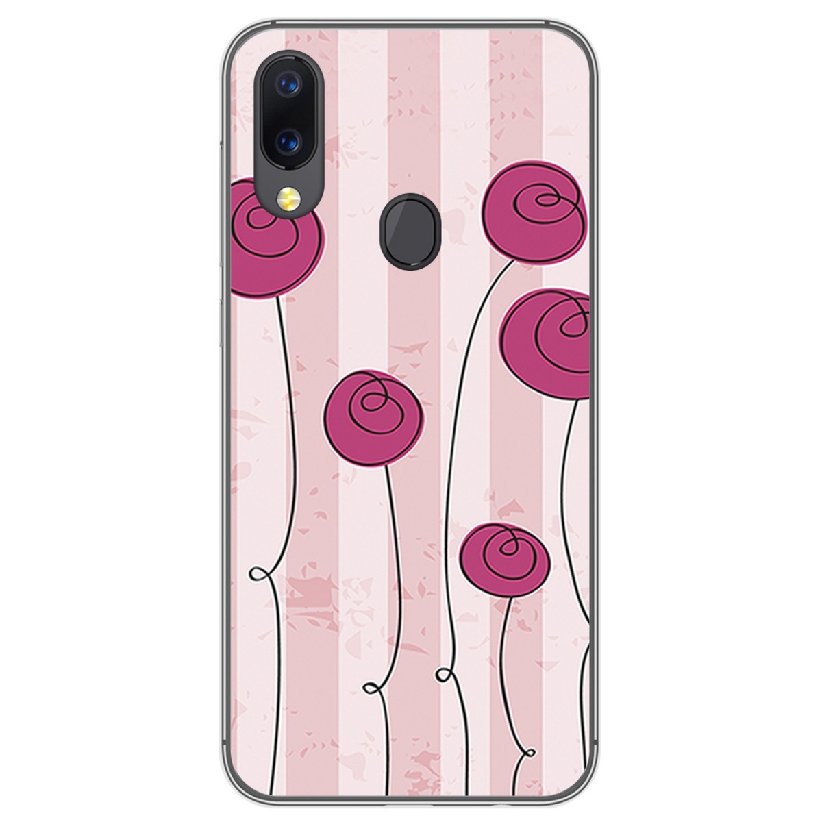 Funda Gel Tpu para UmiDigi A3 / A3 Pro diseño Flores Vintage Dibujos
