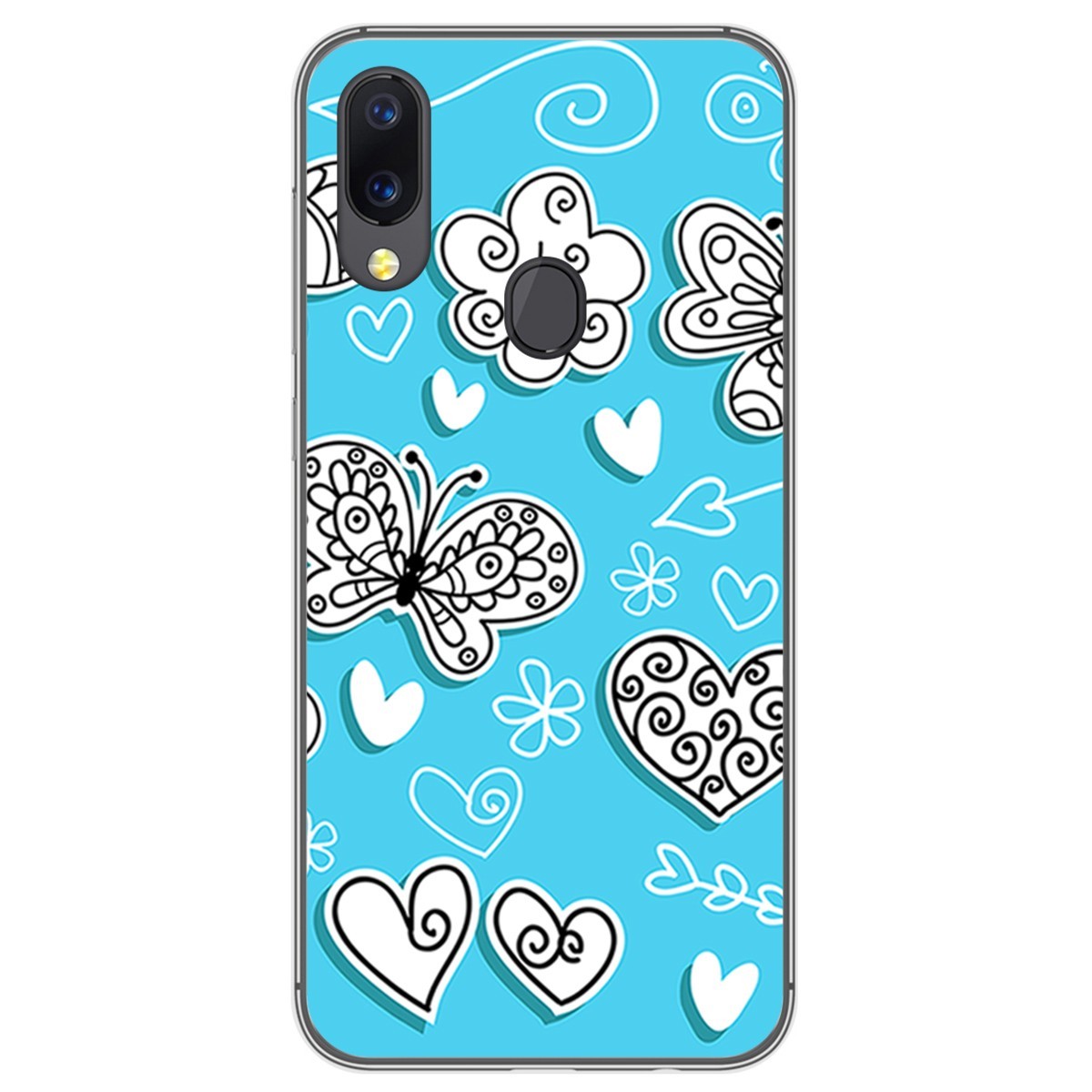 Funda Gel Tpu para UmiDigi A3 / A3 Pro diseño Mariposas Dibujos