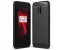 Funda Gel Tpu Tipo Carbon Negra para Oneplus 7