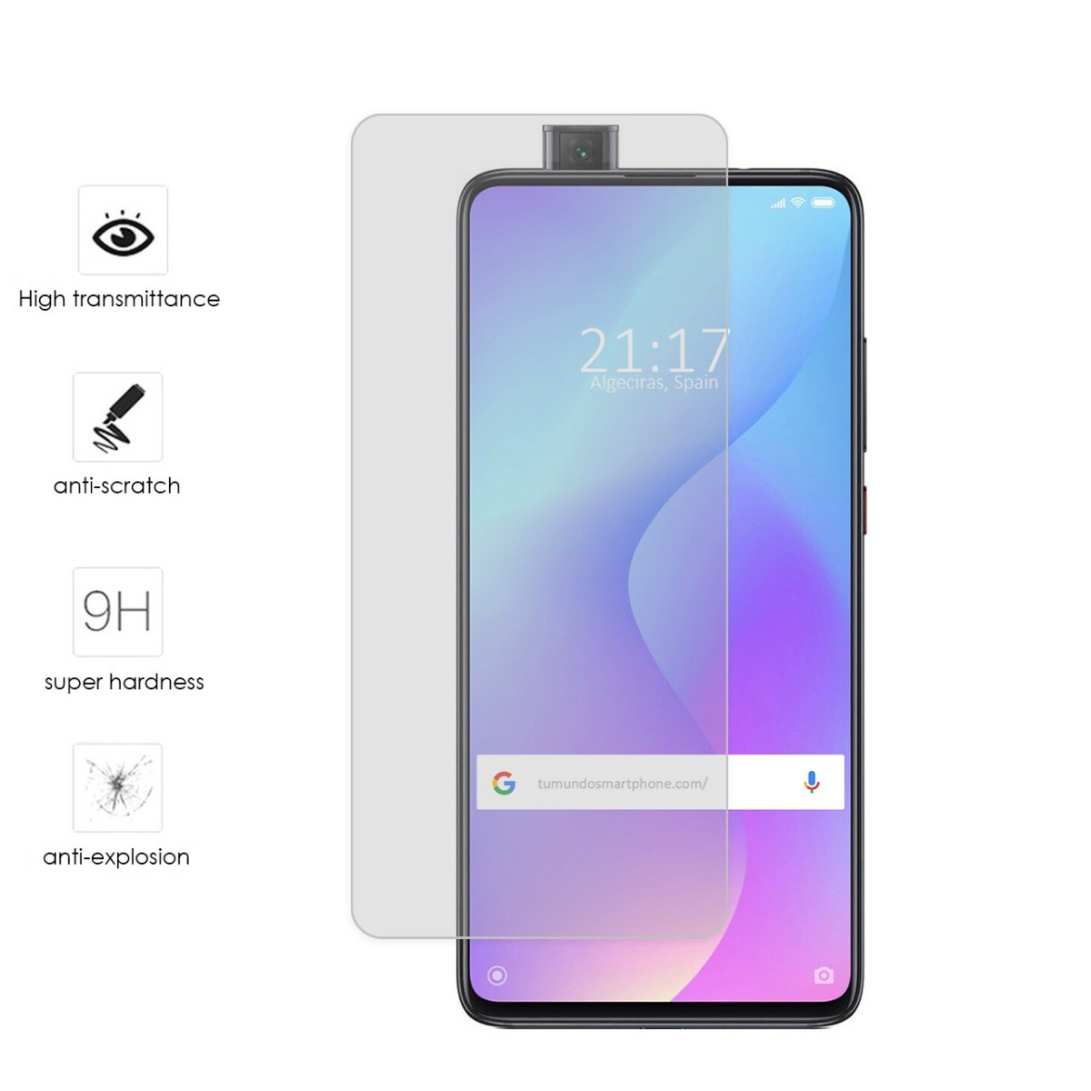 Protector Cristal Templado para Xiaomi Mi 9T / Mi 9T Pro Vidrio