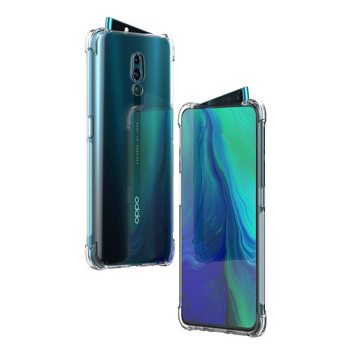 Funda Gel Tpu Anti-Shock Transparente para Oppo Reno