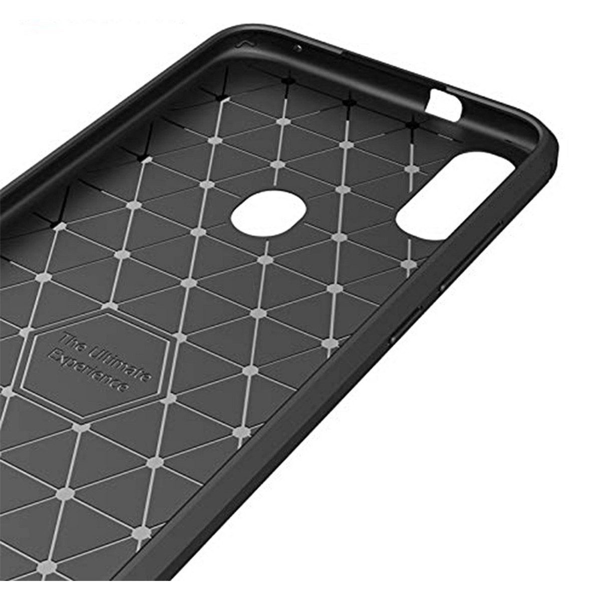 Funda Gel Tpu Tipo Carbon Negra para Xiaomi Mi Play