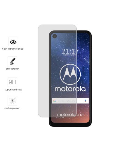 Protector Cristal Templado para Motorola One Vision Vidrio