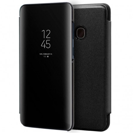 Funda Flip Cover Clear View para Samsung Galaxy A20e 5.8 color Negra