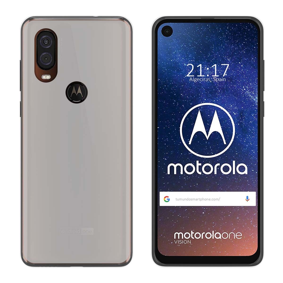 Funda Gel Tpu para Motorola One Vision Color Transparente