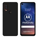 Funda Gel Tpu para Motorola One Vision Color Negra