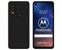 Funda Gel Tpu para Motorola One Vision Color Negra
