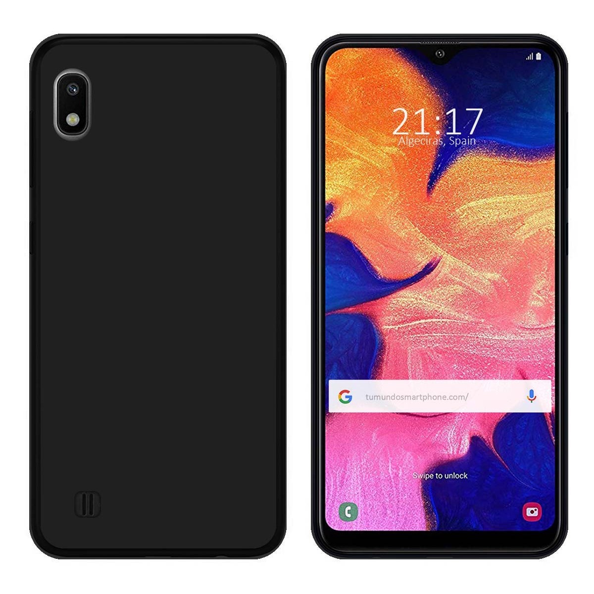Funda Gel Tpu para Samsung Galaxy A10 Color Negra