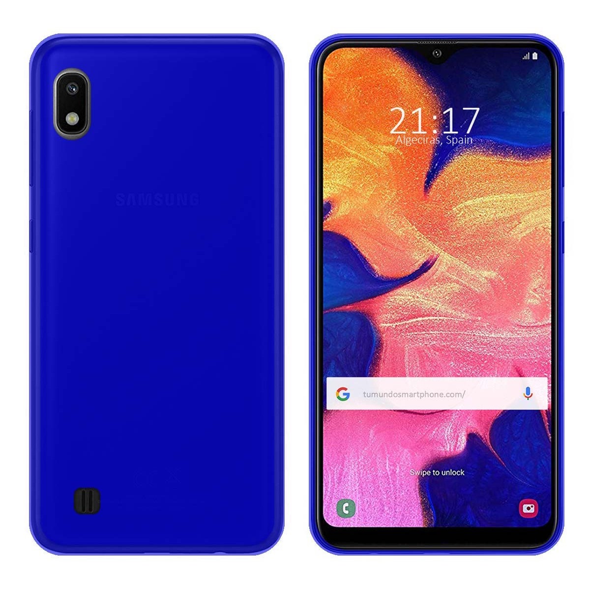 Funda Gel Tpu para Samsung Galaxy A10 Color Azul
