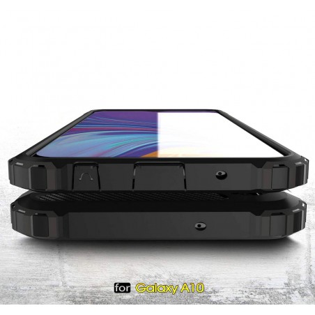 Funda Tipo Hybrid Tough Armor (Pc+Tpu) Negra para Samsung Galaxy A10