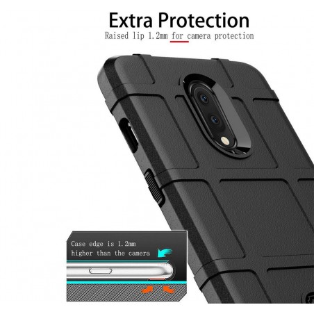 Funda Armor Rugged Shield Antigolpes para Oneplus 7 color Negra