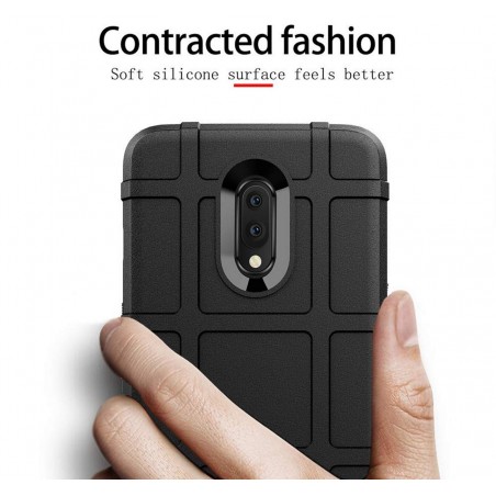 Funda Armor Rugged Shield Antigolpes para Oneplus 7 color Negra