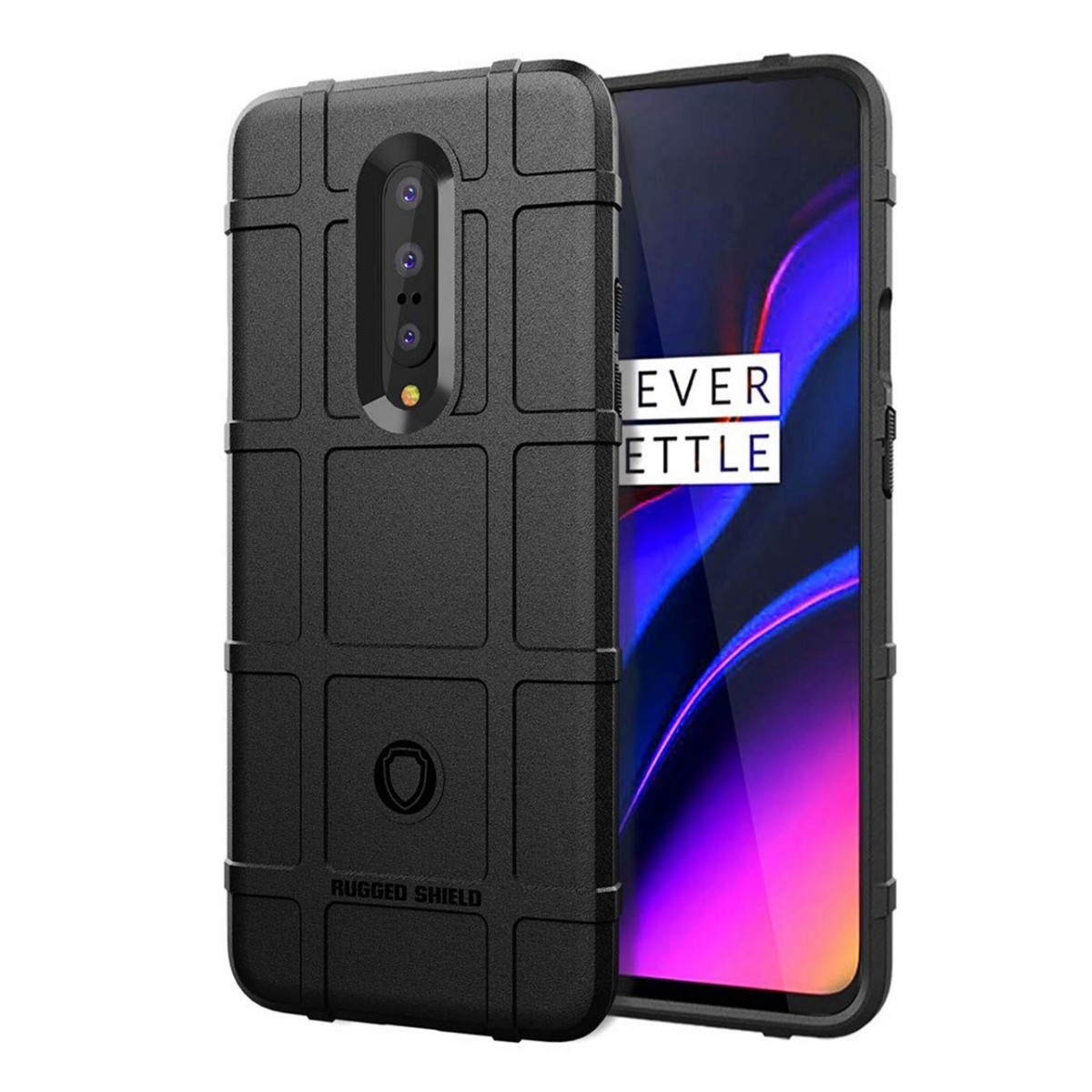 Funda Armor Rugged Shield Antigolpes para Oneplus 7 Pro color Negra