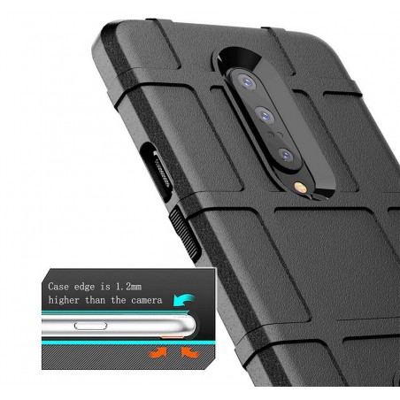 Funda Armor Rugged Shield Antigolpes para Oneplus 7 Pro color Negra