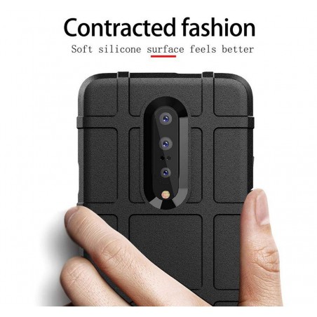 Funda Armor Rugged Shield Antigolpes para Oneplus 7 Pro color Negra