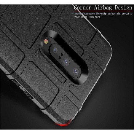 Funda Armor Rugged Shield Antigolpes para Oneplus 7 Pro color Negra