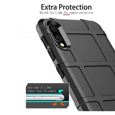 Funda Armor Rugged Shield Antigolpes para Samsung Galaxy A10 color Negra