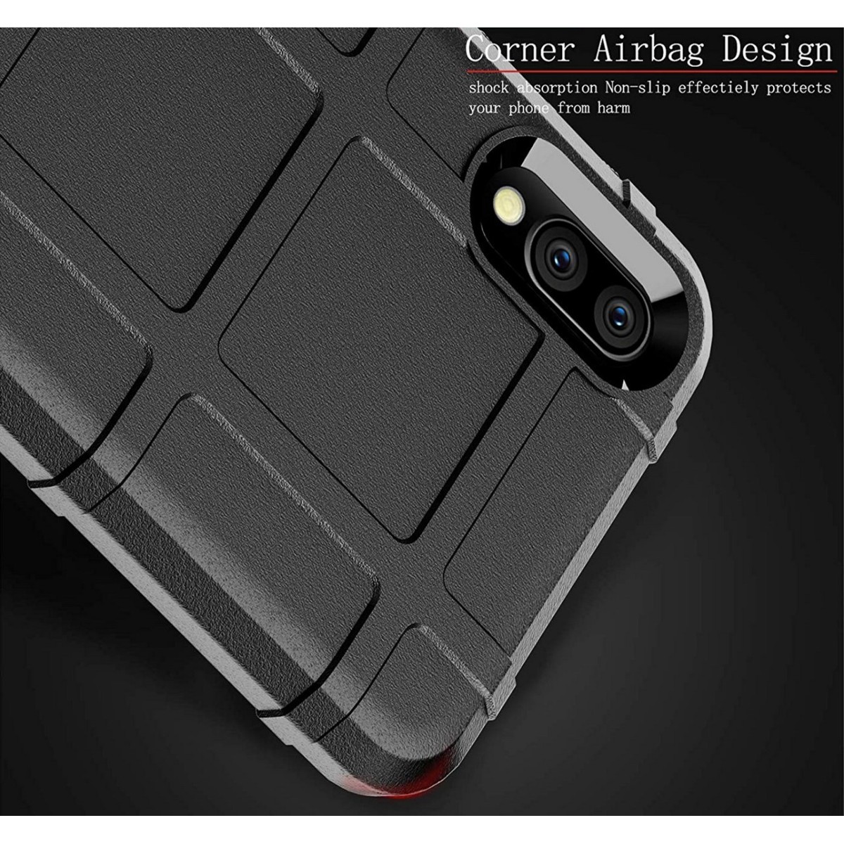 Funda Armor Rugged Shield Antigolpes para Samsung Galaxy A10 color Negra