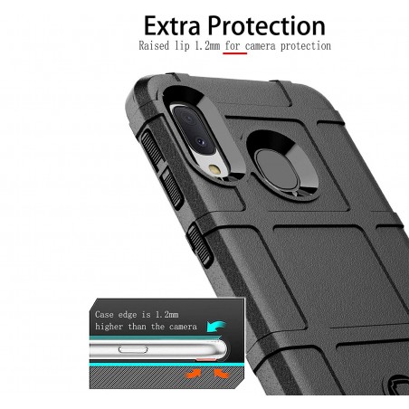 Funda Armor Rugged Shield Antigolpes para Samsung Galaxy A20e 5.8 color Negra
