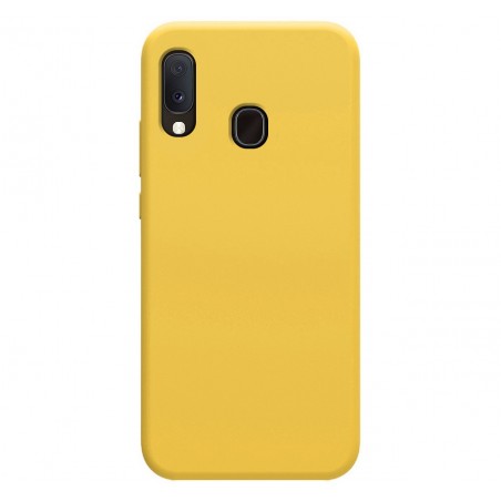 Funda Silicona Líquida Ultra Suave para Samsung Galaxy A20e 5.8 color Amarilla