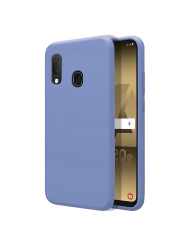 Funda Silicona Líquida Ultra Suave para Samsung Galaxy A20e color Azul Celeste