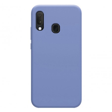 Funda Silicona Líquida Ultra Suave para Samsung Galaxy A20e color Azul Celeste