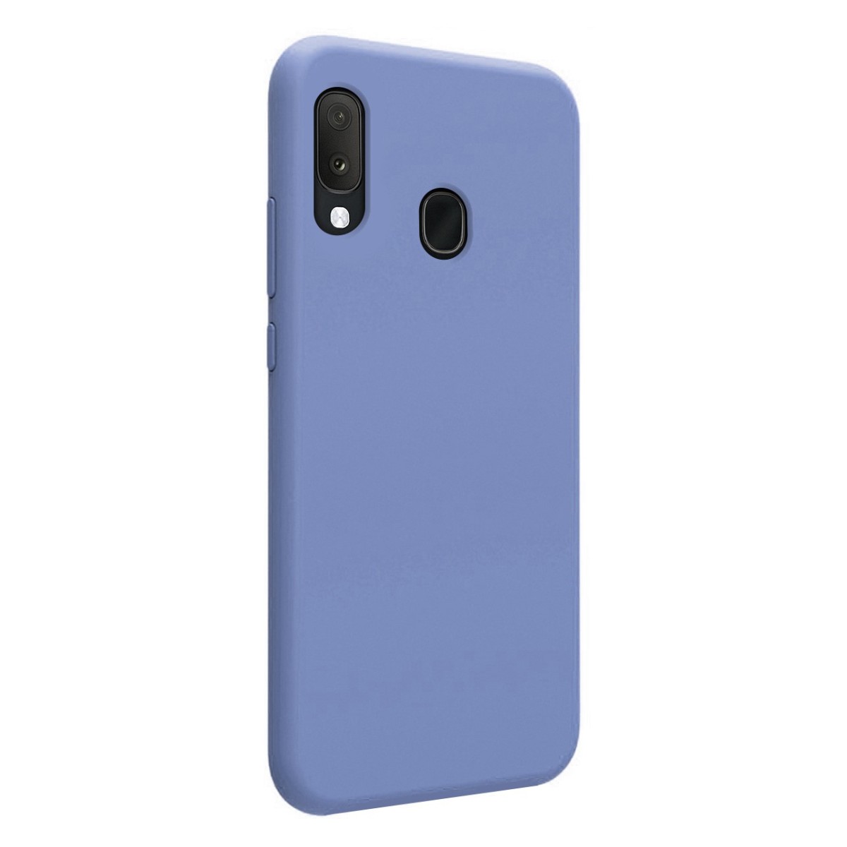 Funda Silicona Líquida Ultra Suave para Samsung Galaxy A20e color Azul Celeste