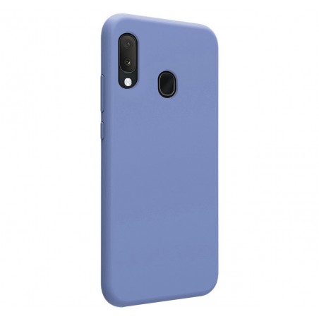 Funda Silicona Líquida Ultra Suave para Samsung Galaxy A20e color Azul Celeste