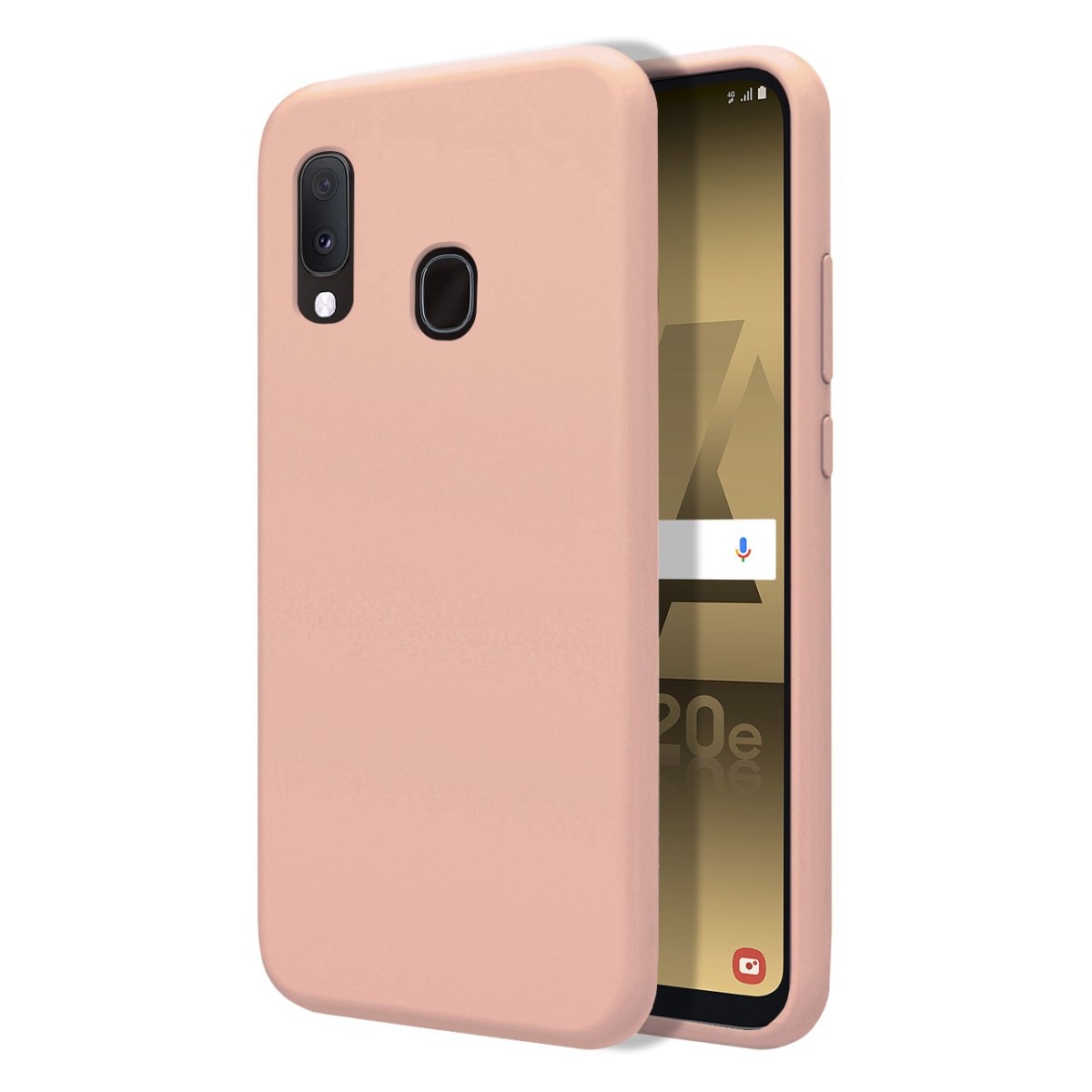 Funda Silicona Líquida Ultra Suave para Samsung Galaxy A20e 5.8 color Rosa