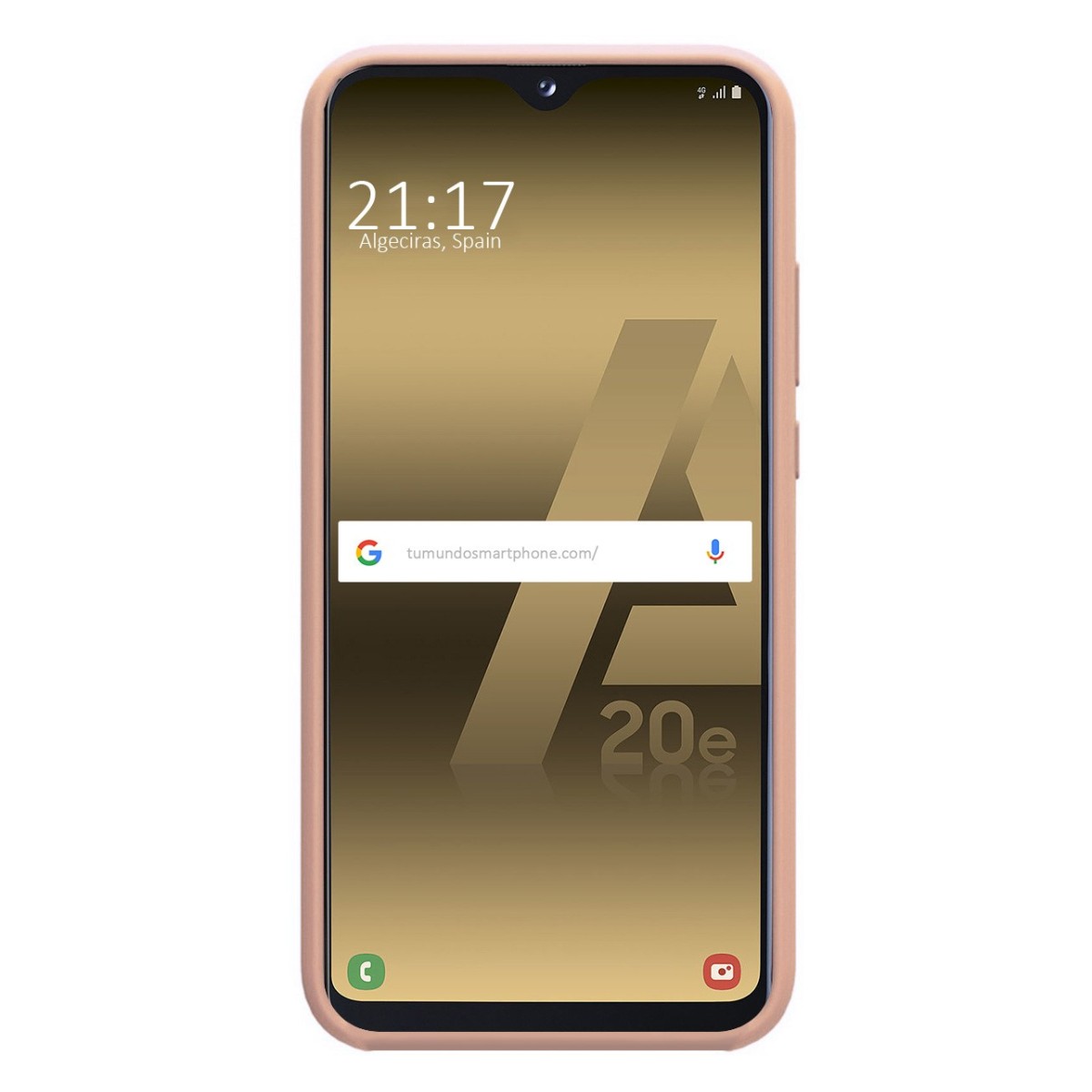 Funda Silicona Líquida Ultra Suave para Samsung Galaxy A20e 5.8 color Rosa