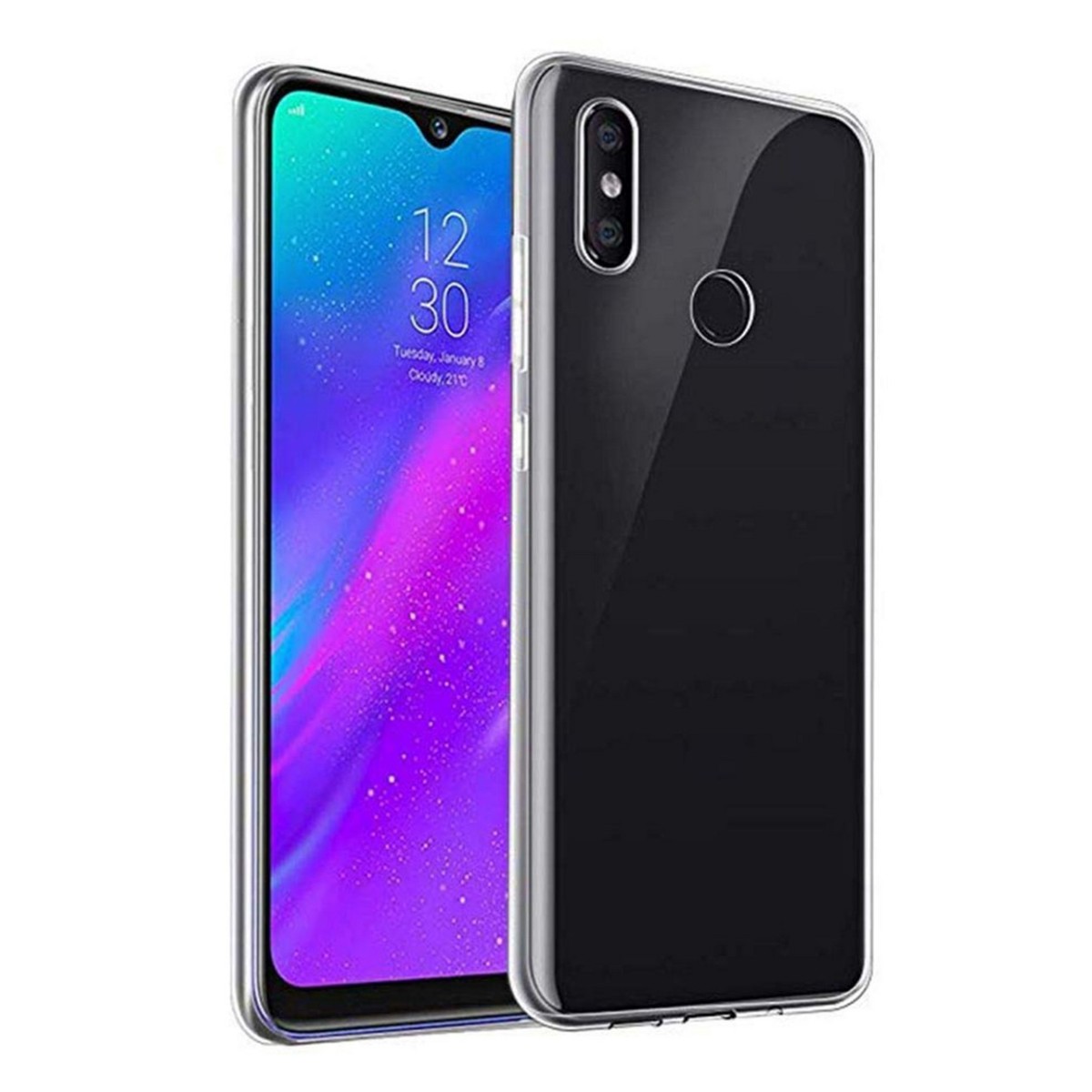 Funda Gel Tpu Fina Ultra-Thin 0,5mm Transparente para Realme 3 Pro