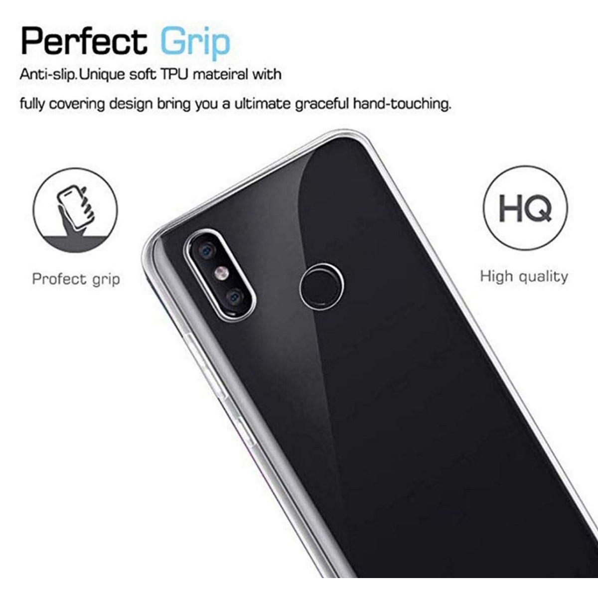 Funda Gel Tpu Fina Ultra-Thin 0,5mm Transparente para Realme 3 Pro