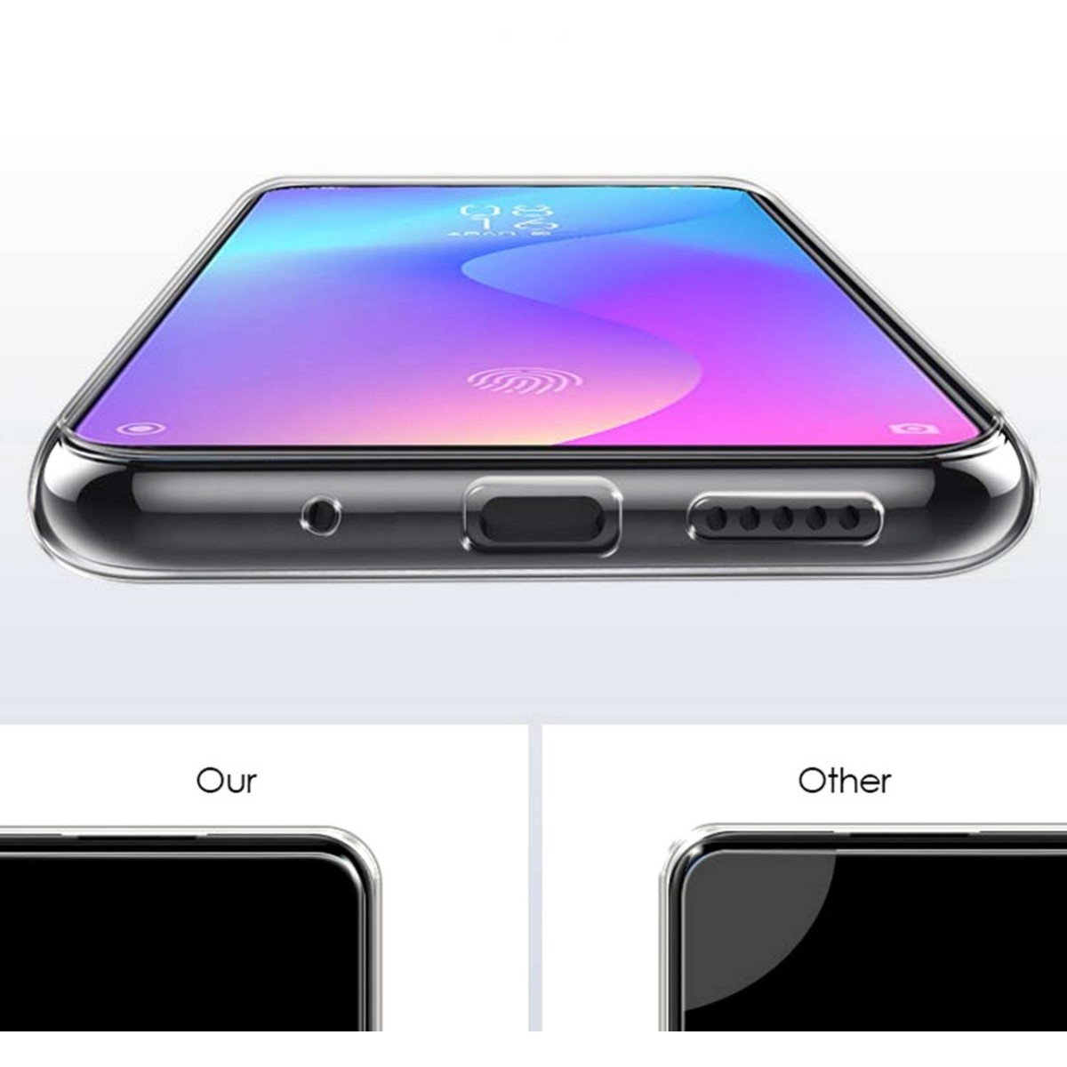 Funda Gel Tpu Fina Ultra-Thin 0,5mm Transparente para Xiaomi Mi 9T / Mi 9T Pro