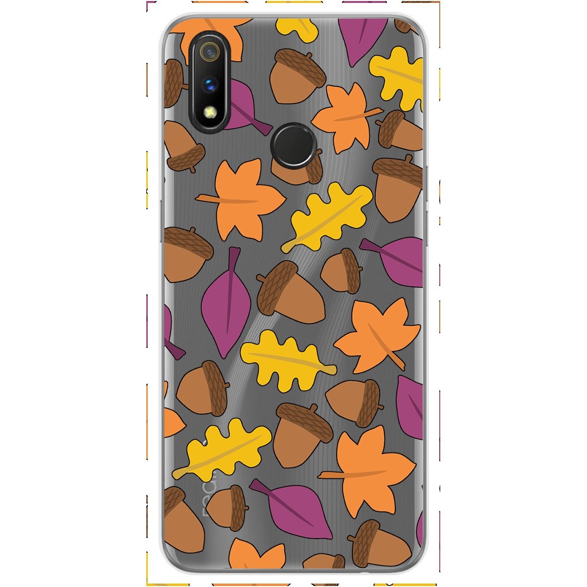 Funda Gel Transparente para Realme 3 Pro diseño Otoño Dibujos