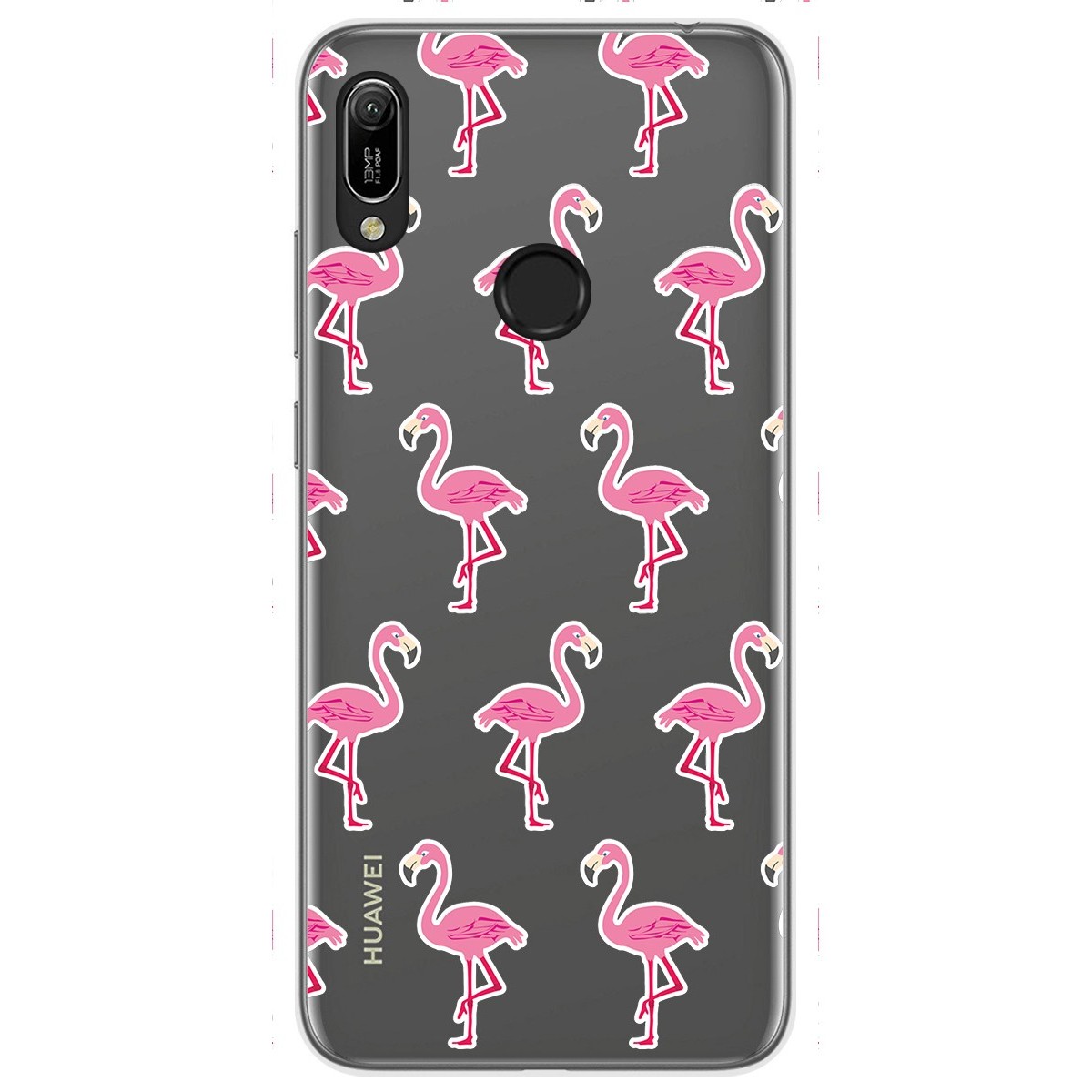 Funda Gel Transparente para Huawei Y6 2019 / Y6s 2019 diseño Flamenco Dibujos
