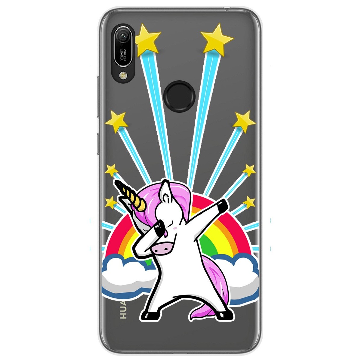 Funda Gel Transparente para Huawei Y6 2019 / Y6s 2019 diseño Unicornio Dibujos