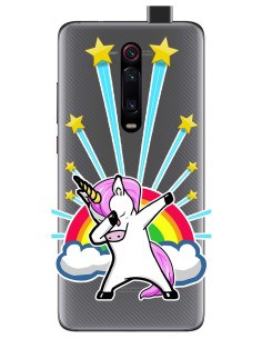 Funda Gel Transparente para Xiaomi Mi 9T / Mi 9T Pro diseño Unicornio Dibujos