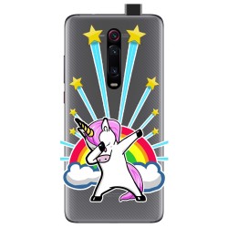 Funda Gel Transparente para Xiaomi Mi 9T / Mi 9T Pro diseño Unicornio Dibujos