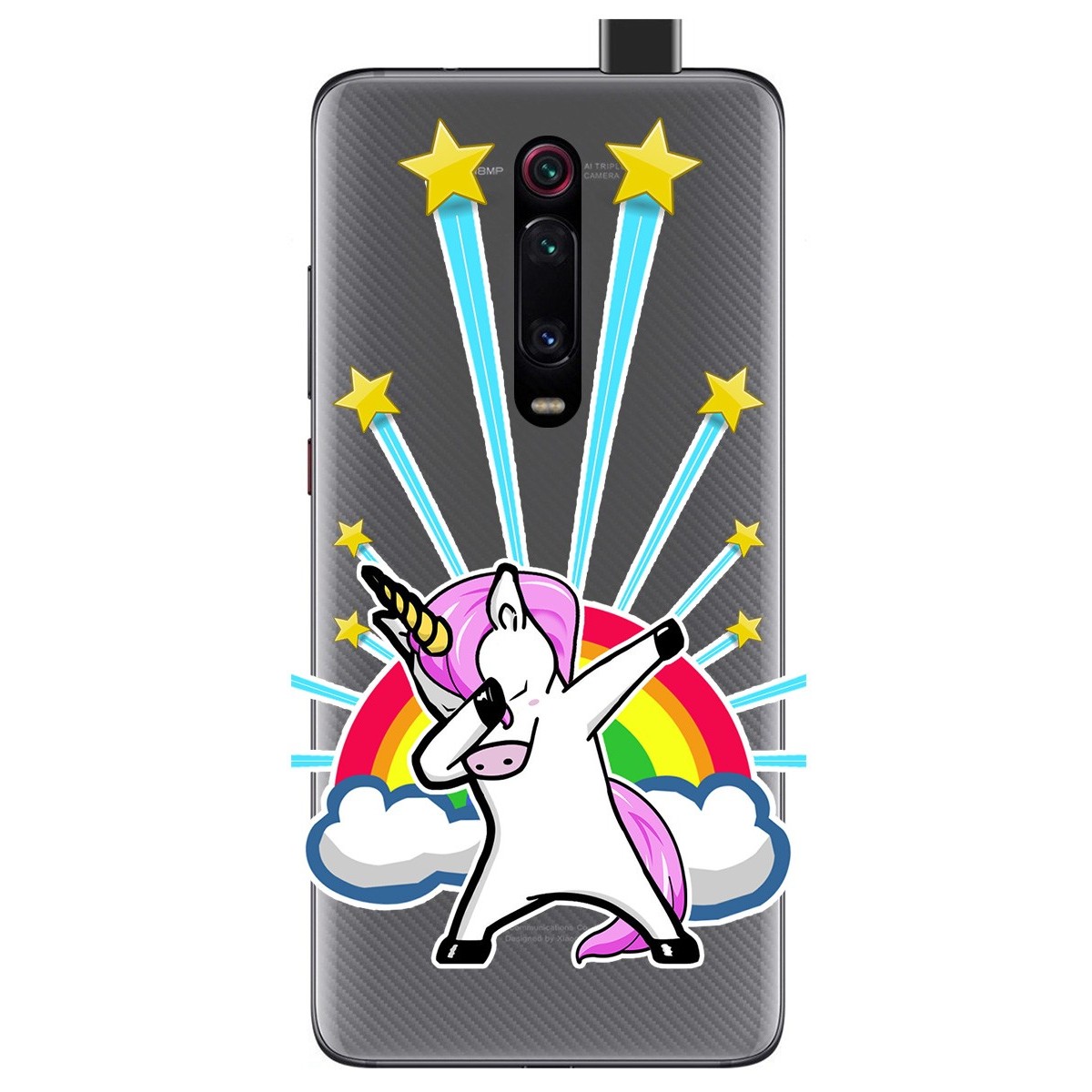 Funda Gel Transparente para Xiaomi Mi 9T / Mi 9T Pro diseño Unicornio Dibujos