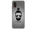Funda Gel Tpu para Motorola One Vision diseño Barba Dibujos