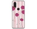 Funda Gel Tpu para Motorola One Vision diseño Flores Vintage Dibujos