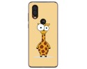 Funda Gel Tpu para Motorola One Vision diseño Jirafa Dibujos