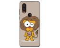 Funda Gel Tpu para Motorola One Vision diseño Leon Dibujos