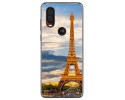 Funda Gel Tpu para Motorola One Vision diseño Paris Dibujos