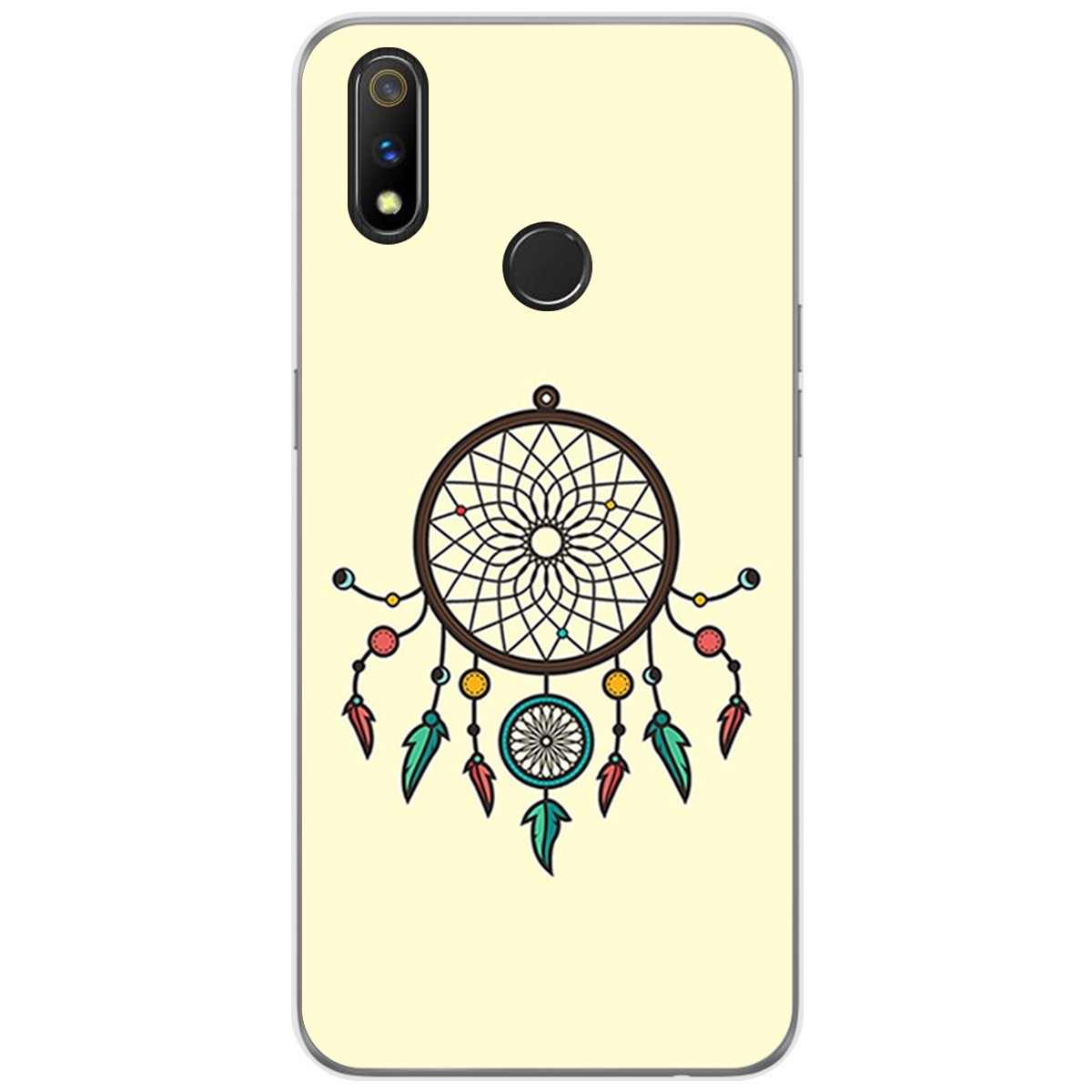 Funda Gel Tpu para Realme 3 Pro diseño Atrapasueños Dibujos