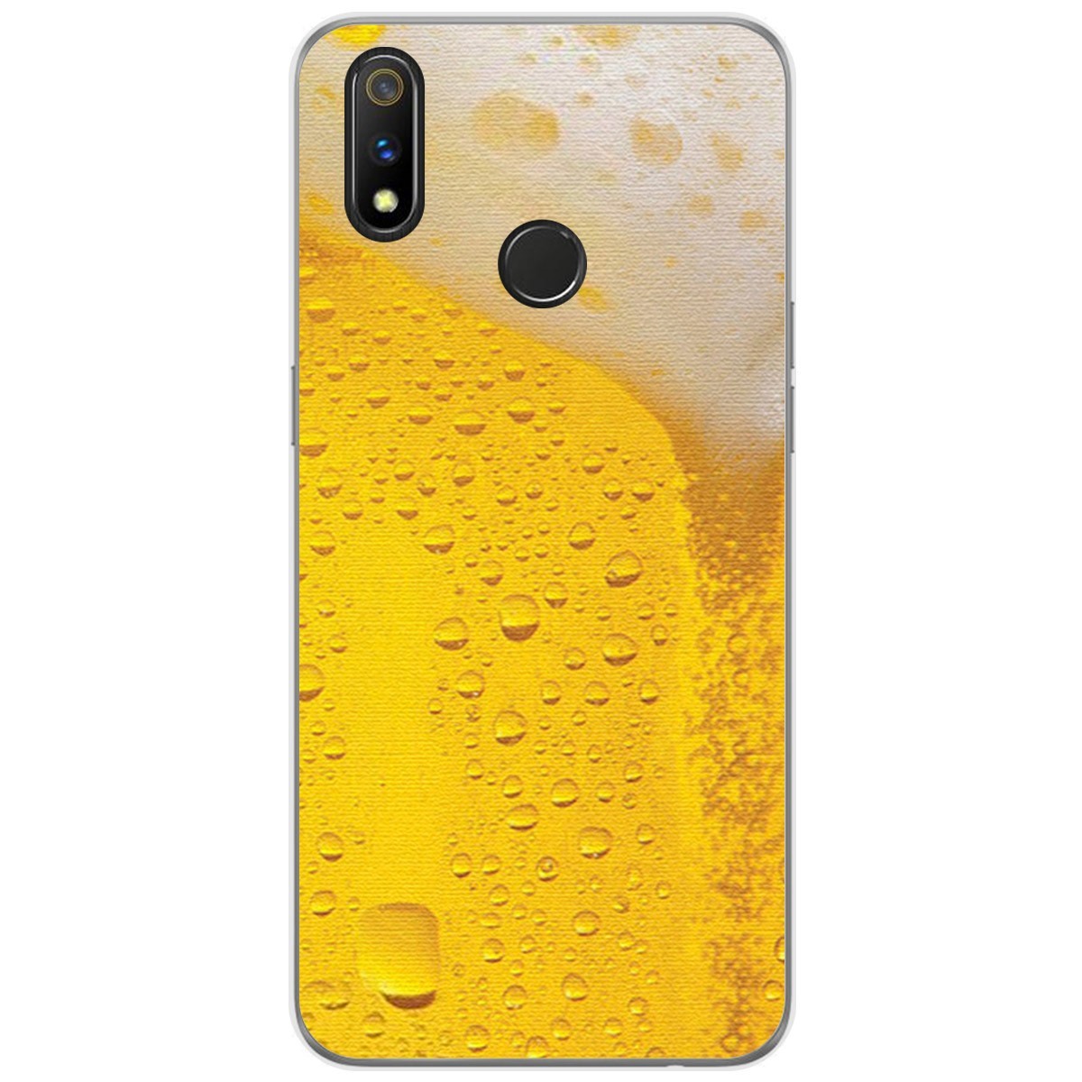 Funda Gel Tpu para Realme 3 Pro diseño Cerveza Dibujos