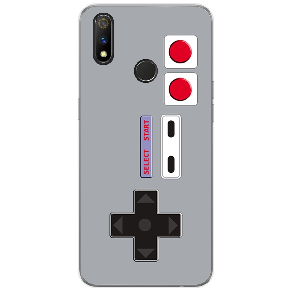 Funda Gel Tpu para Realme 3 Pro diseño Consola Dibujos