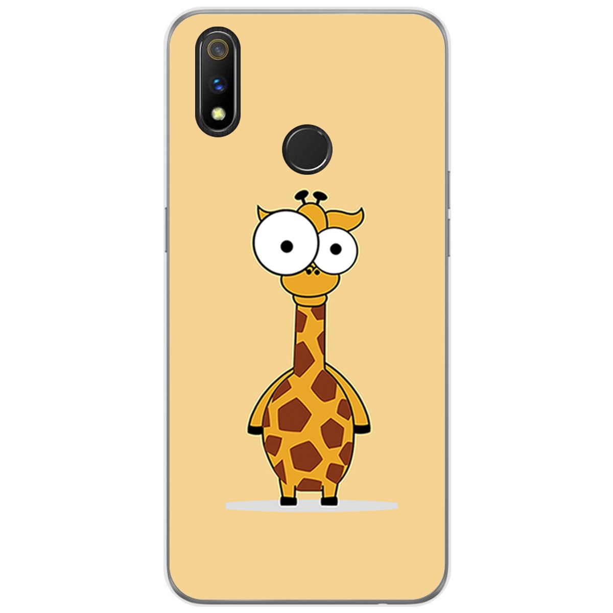 Funda Gel Tpu para Realme 3 Pro diseño Jirafa Dibujos