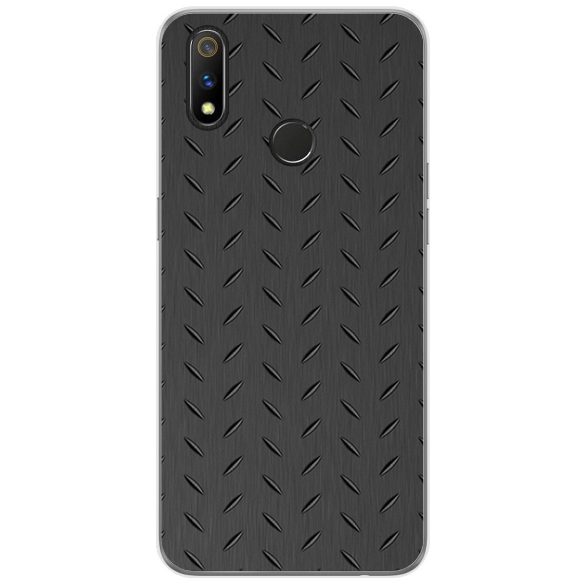 Funda Gel Tpu para Realme 3 Pro diseño Metal Dibujos